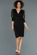 Short Black Invitation Dress ABK821