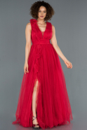 Long Red Engagement Dress ABU1335