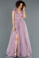 Long Lavender Engagement Dress ABU1335