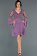 Lavender Short Invitation Dress ABK643
