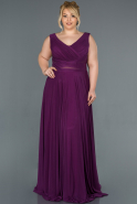 Long Purple Oversized Evening Dress ABU004