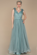 Long Turquoise Engagement Dress ABU1392