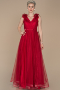 Long Red Engagement Dress ABU1392
