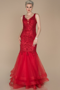 Long Red Engagement Dress ABU1383