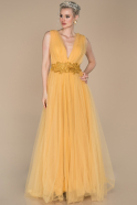 Saffron Long Evening Dress ABU950
