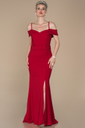 Red Long Mermaid Prom Dress ABU1379