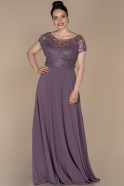 Lavender Long Plus Size Evening Dress ABU1058