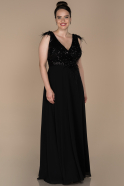 Long Black Oversized Evening Dress ABU1410
