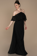 Long Black Oversized Evening Dress ABU470