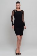 Short Black Evening Dress NZ8087
