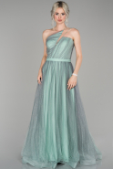 Turquoise Long Evening Dress ABU048