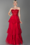 Red Long Engagement Dress ABU1429