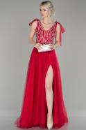 Red Long Engagement Dress ABU1433