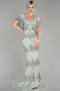 Grey Long Mermaid Evening Dress ABU1434