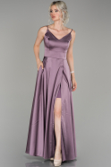 Lavender Long Satin Prom Gown ABU1439