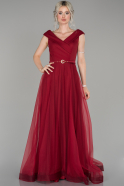 Red Long Engagement Dress ABU1435