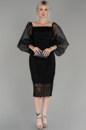 Black Short Invitation Dress ABK853