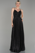 Black Long Engagement Dress ABU1441
