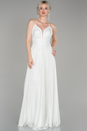 White Long Engagement Dress ABU1441