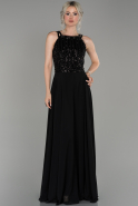 Black Long Engagement Dress ABU1258