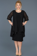 Black Oversized Evening Dress ABK024