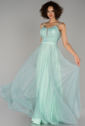 Long Turquoise Prom Gown ABU1946