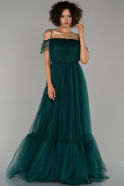 Long Emerald Green Engagement Dress ABU1449