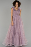 Lavender Long Engagement Dress ABU1179