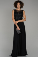 Black Long Engagement Dress ABU1390