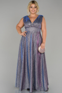 Purple Long Oversized Evening Dress ABU1463