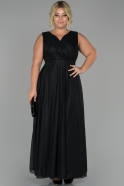 Black Long Oversized Evening Dress ABU1464