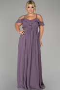 Lavender Long Plus Size Evening Dress ABU1449
