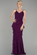 Long Violet Prom Gown ABU624