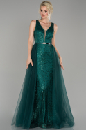 Emerald Green Long Engagement Dress ABU1474