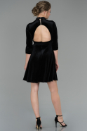 Short Black Velvet Dress ABK871