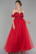 Red Long Engagement Dress ABU1491