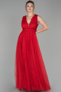 Red Long Engagement Dress ABU1494