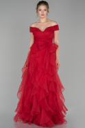 Red Long Engagement Dress ABU1498