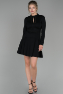Black Short Invitation Dress ABK877