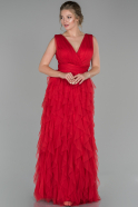 Red Long Engagement Dress ABU1484