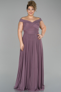Lavender Long Plus Size Evening Dress ABU1143