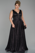 Long Black Oversized Evening Dress ABU1502