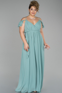 Long Turquoise Plus Size Evening Dress ABU1501