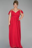 Long Red Plus Size Evening Dress ABU1501