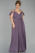 Long Lavender Plus Size Evening Dress ABU1501