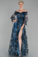 Long Blue Engagement Dress ABU1506
