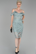 Short Mint Laced Invitation Dress ABK896