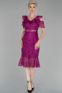 Fuchsia Short Invitation Dress ABK854