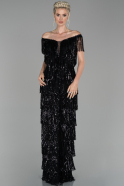 Long Black Haute Couture ABU816