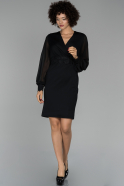 Short Black Invitation Dress ABK906